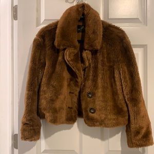 Free people faux fur jacket